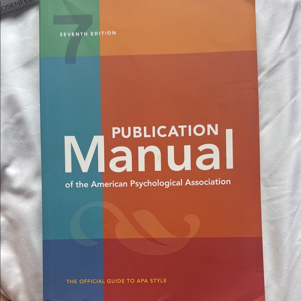 APA Publication Manual 7th Edition